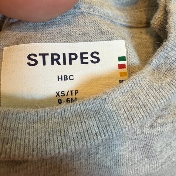 Hudson’s Bay Pyjamas 2 piece PJs 0-6 Months HBC Stripes - Picture 7 of 7